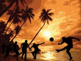 Soccer at the beach