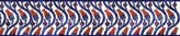 Iznik Tile Border with ascending vines with tulips