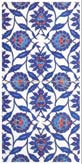 16th Century Iznik Tile with Blossoms and Leaves, Rustem Pasa Mosque, Istanbul