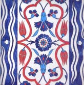 16th Century Iznik Tile, Rustem Pasa Mosque, Istanbul