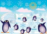 Happy Penguin Family