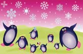 Happy Penguin Family