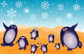 Happy Penguin Family