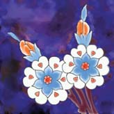 Variatons on a 16th Century Iznik Tile Detail, Rustem Pasa Mosque, Istanbul
