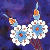 Variatons on a 16th Century Iznik Tile Detail, Rustem Pasa Mosque, Istanbul